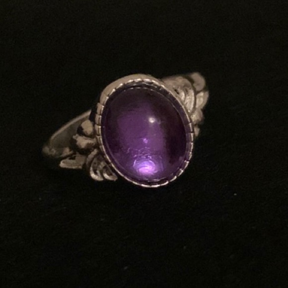 Jewelry - Gorgeous Beautiful Purple Gemstone Moonstone Gypsy Hippy Bohemian silver ring